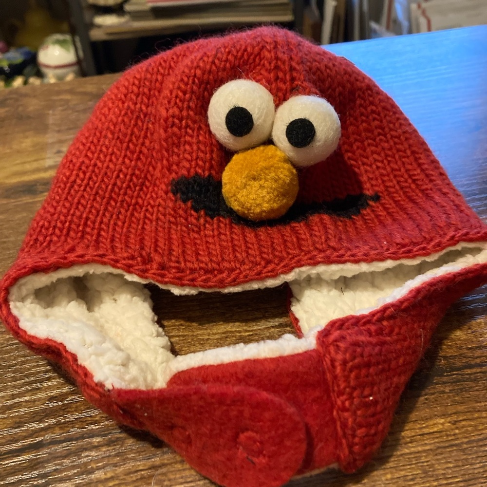 Knitwits Elmo pilot hat